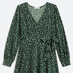 Kaileigh Natasha Faux Wrap Dress - Green and floral - So pretty!